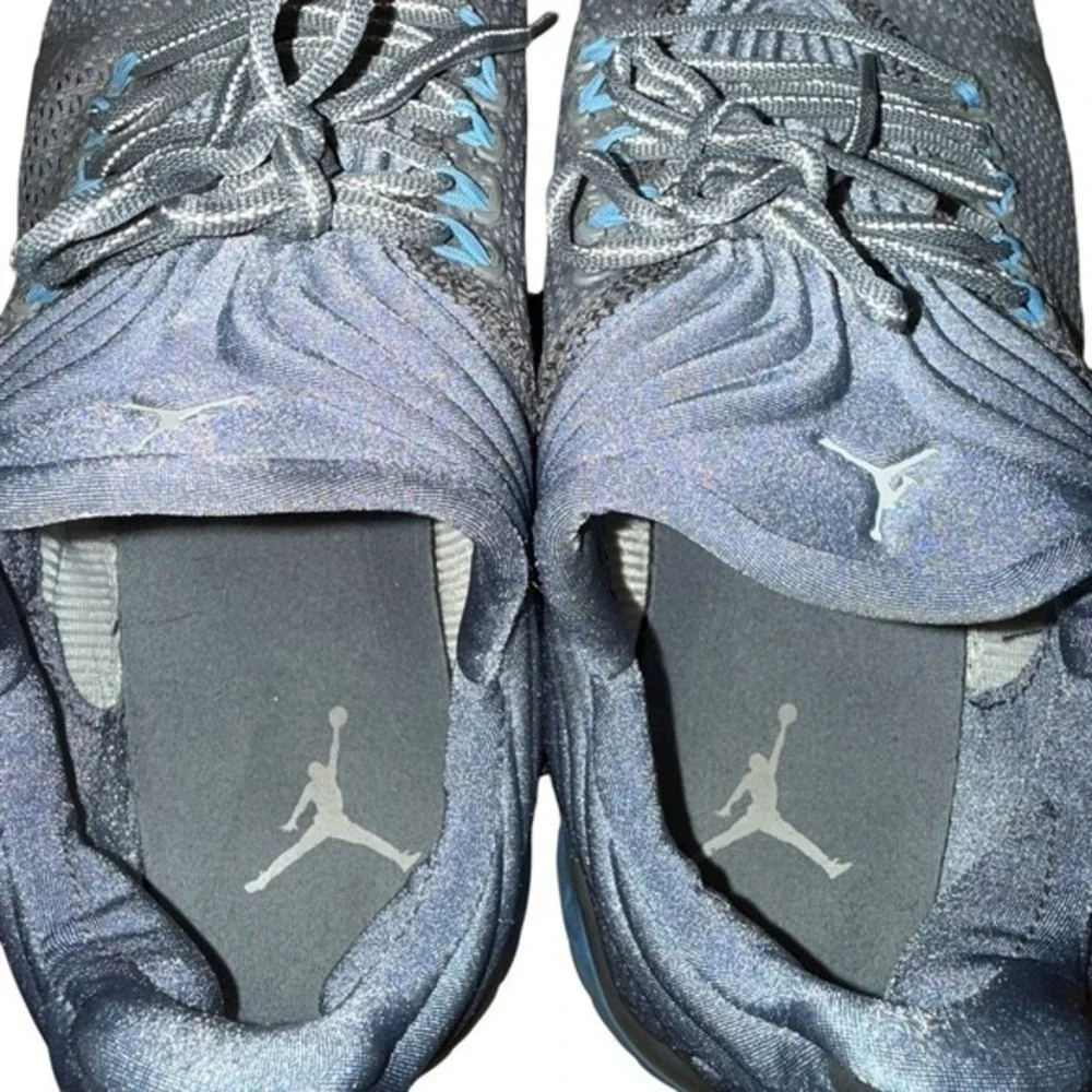 Air Jordan Flightflex Mens 11 Pre-Owned Blue University Shoe Sneakers 654268-006